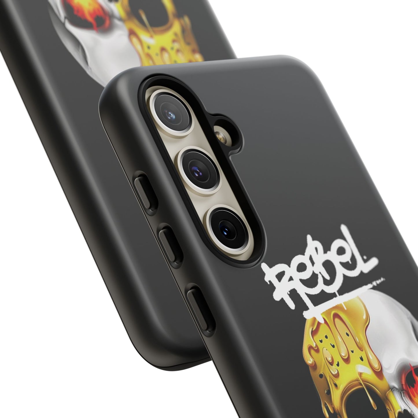 Rebel Skull Phone Case - Black