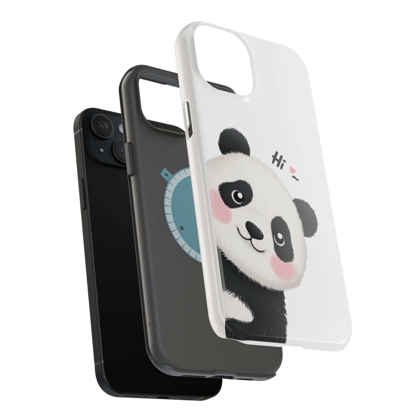 "Cute Panda" Magnetic Phone Cases for iPhones