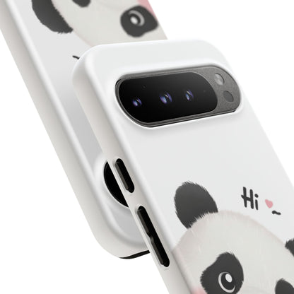 "Hi Cute Panda" Phone Case for iPhone, Samsung Galaxy, and Google Pixel devices