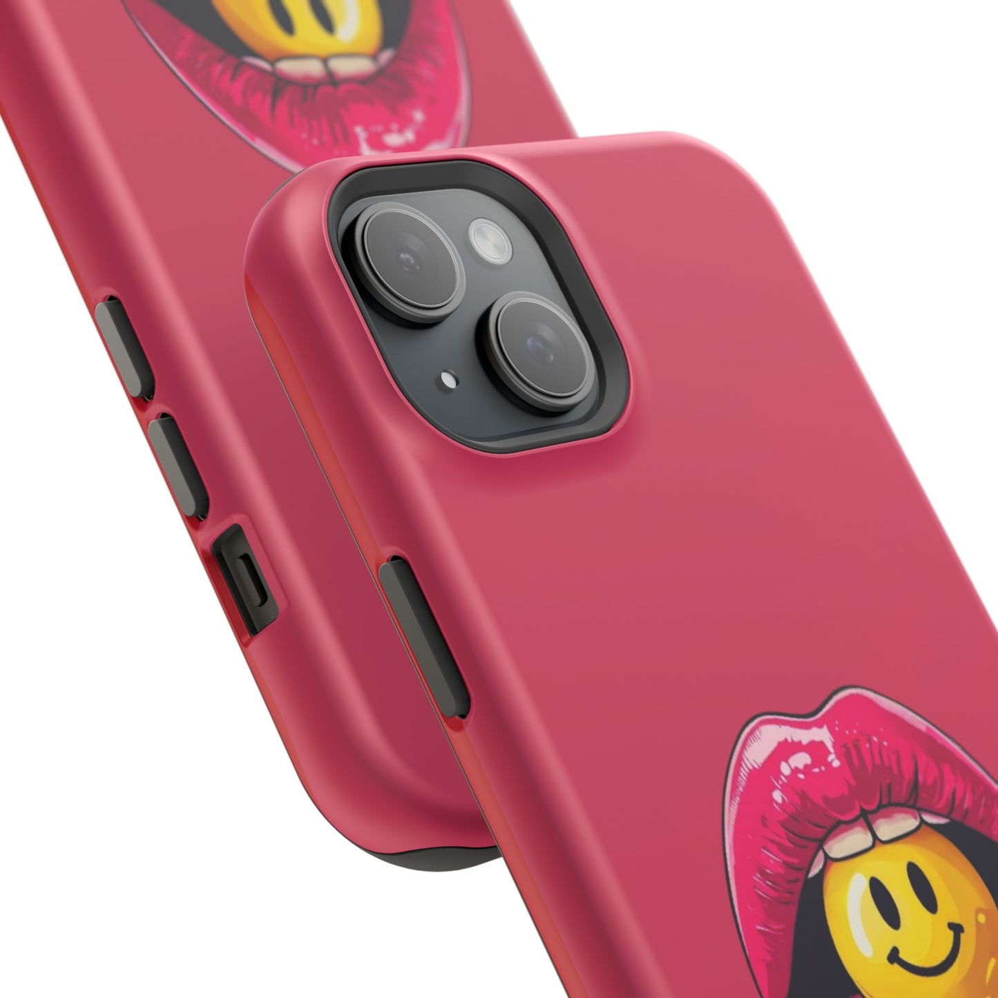 Lips & A Smiley Face Lollipop Magnetic Phone Case