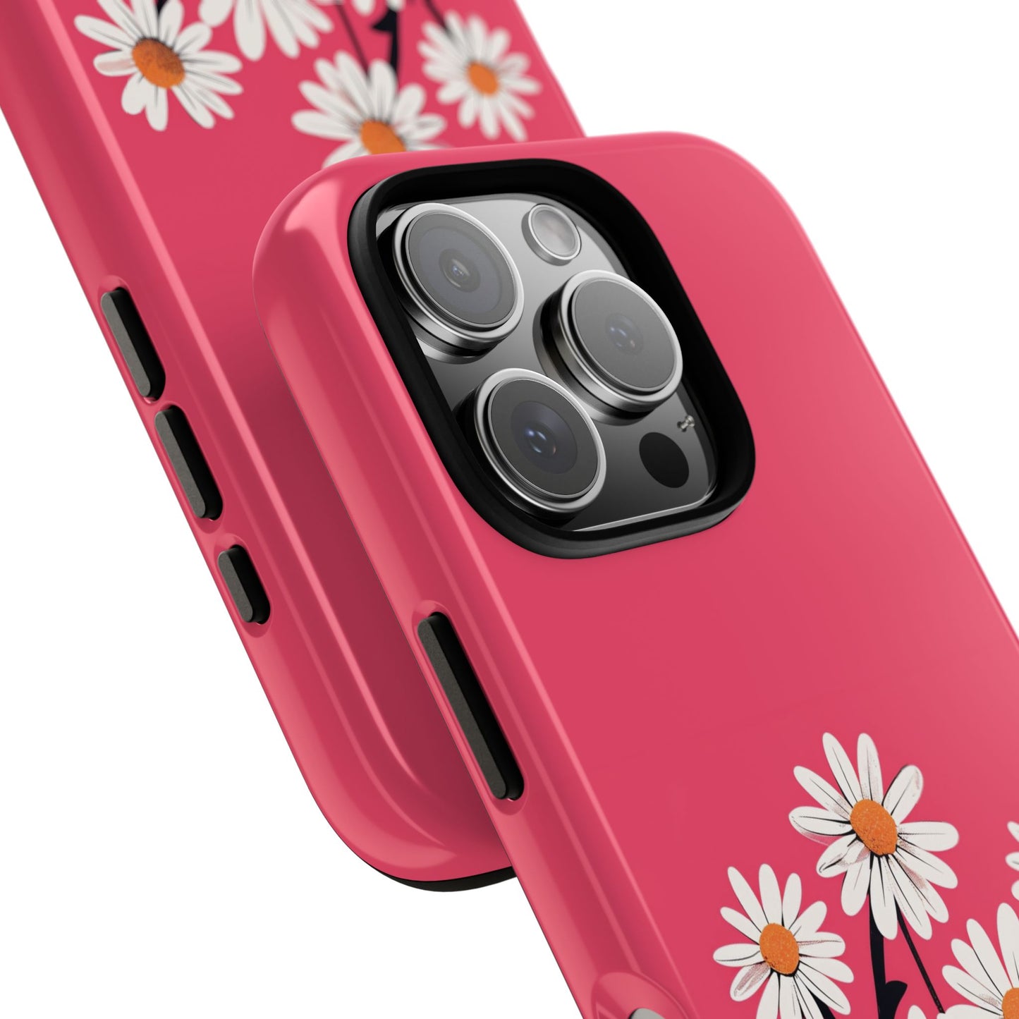 Daisy Flower Phone Case - Vibrant Pink Daisy Design