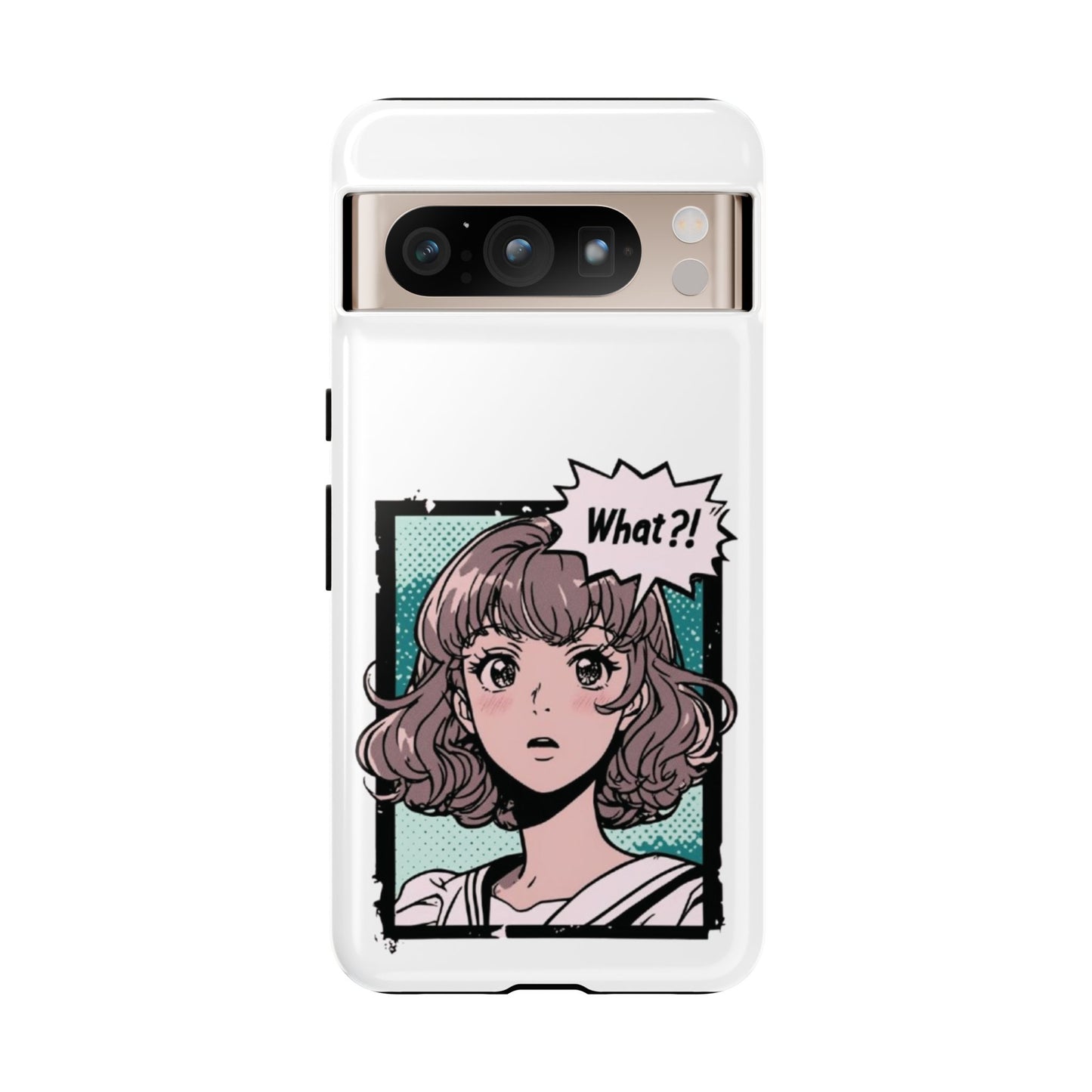 "What?!" Anime Phone Caes - Durable, Tough Cases - iPhone, Samsung Galaxy, and Google Pixel