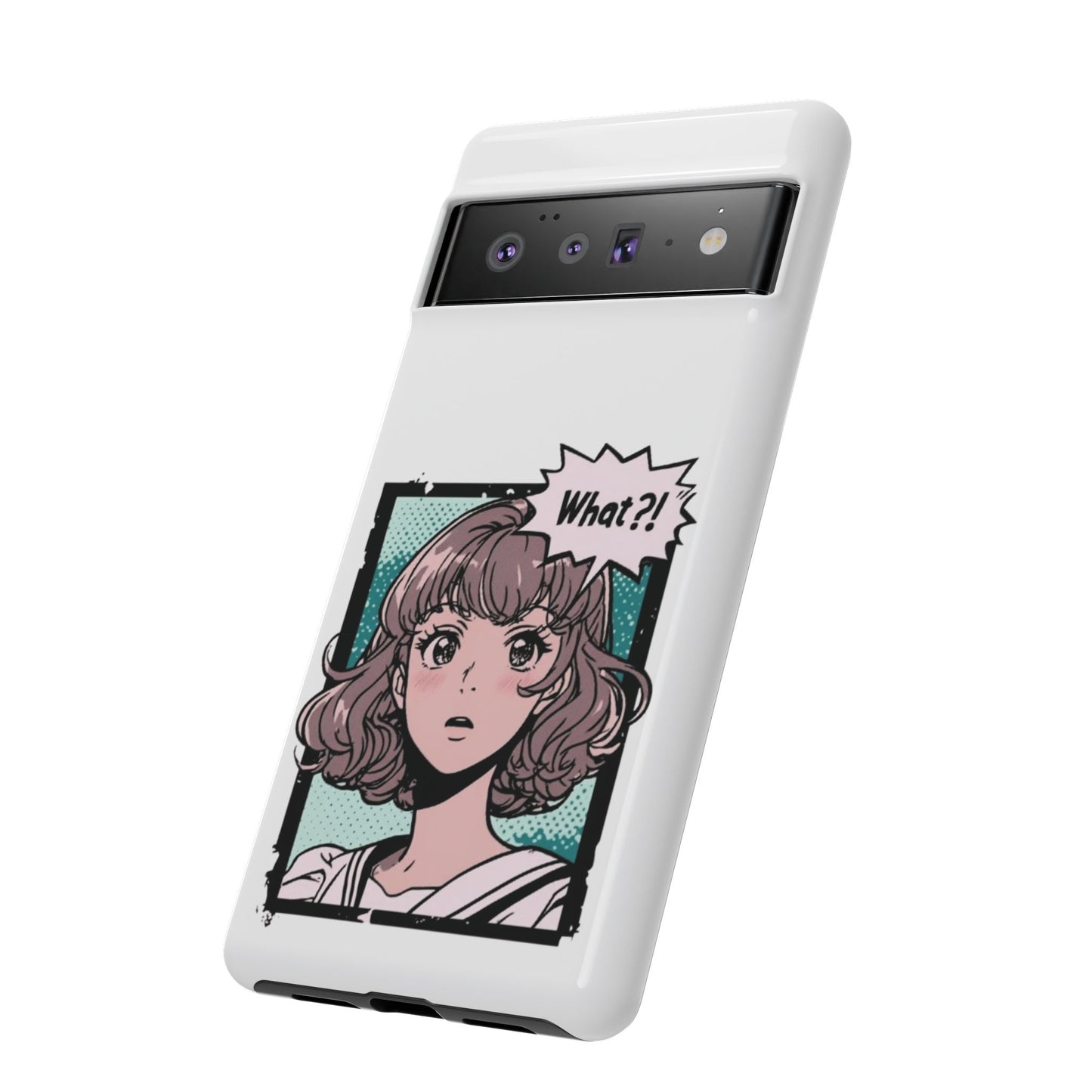 "What?!" Anime Phone Caes - Durable, Tough Cases - iPhone, Samsung Galaxy, and Google Pixel