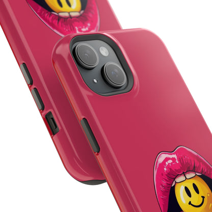 Lips & A Smiley Face Lollipop Magnetic Phone Case