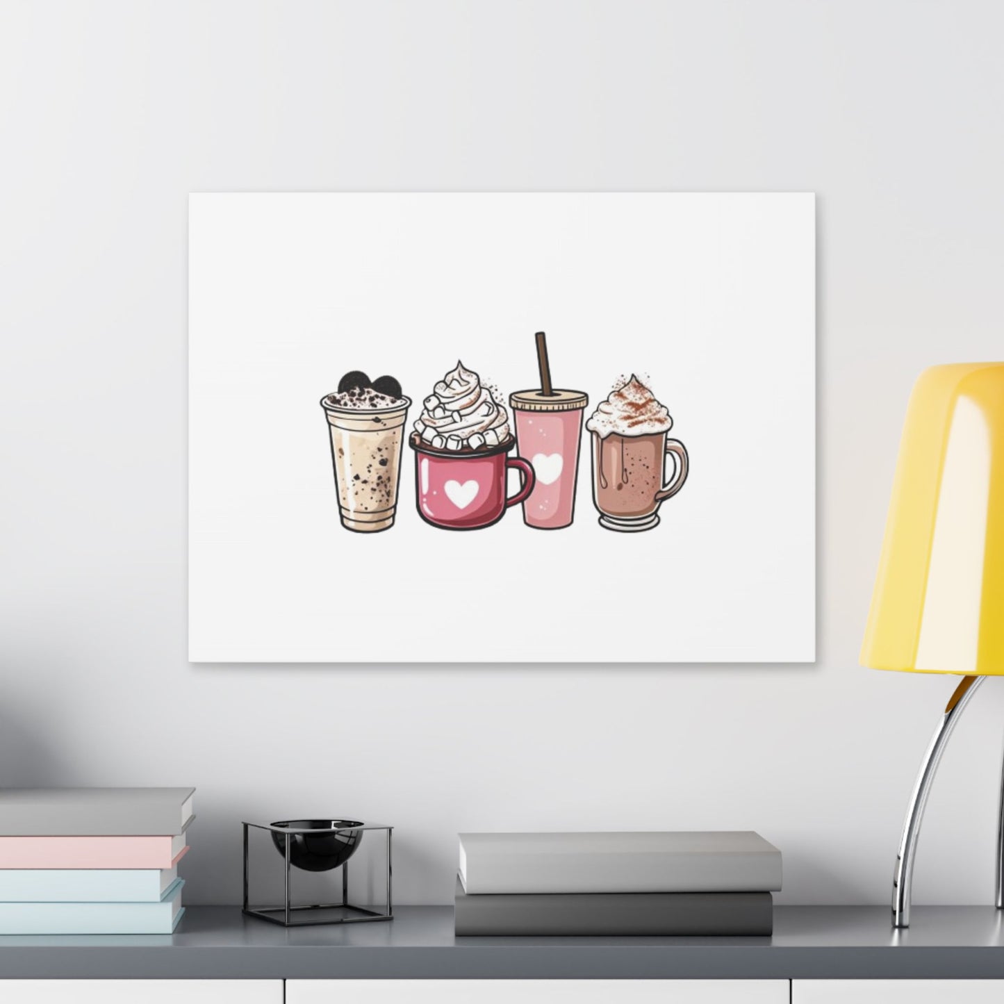 "Coffee Love" Classic Stretched Canvas. With 20 different sizes to choose