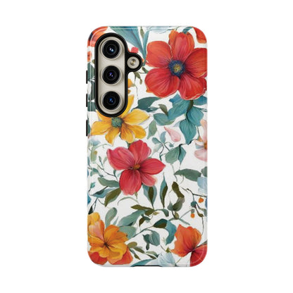 Floral Phone Cases for  iPhone, Samsung Galaxy, and Google Pixel devices - Double layers for extra durability and protection