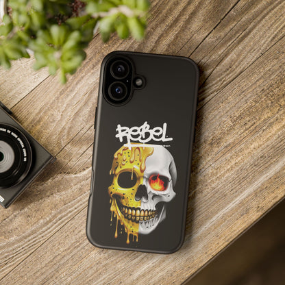 Rebel Skull Phone Case - Black