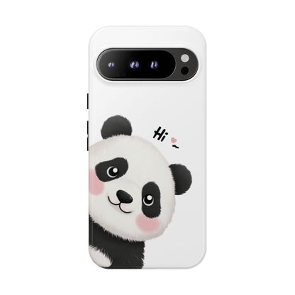 "Hi Cute Panda" Phone Case for iPhone, Samsung Galaxy, and Google Pixel devices