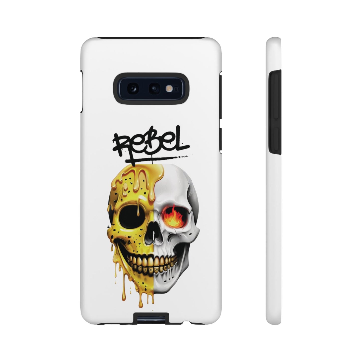 Rebel Skull Phone Case - White