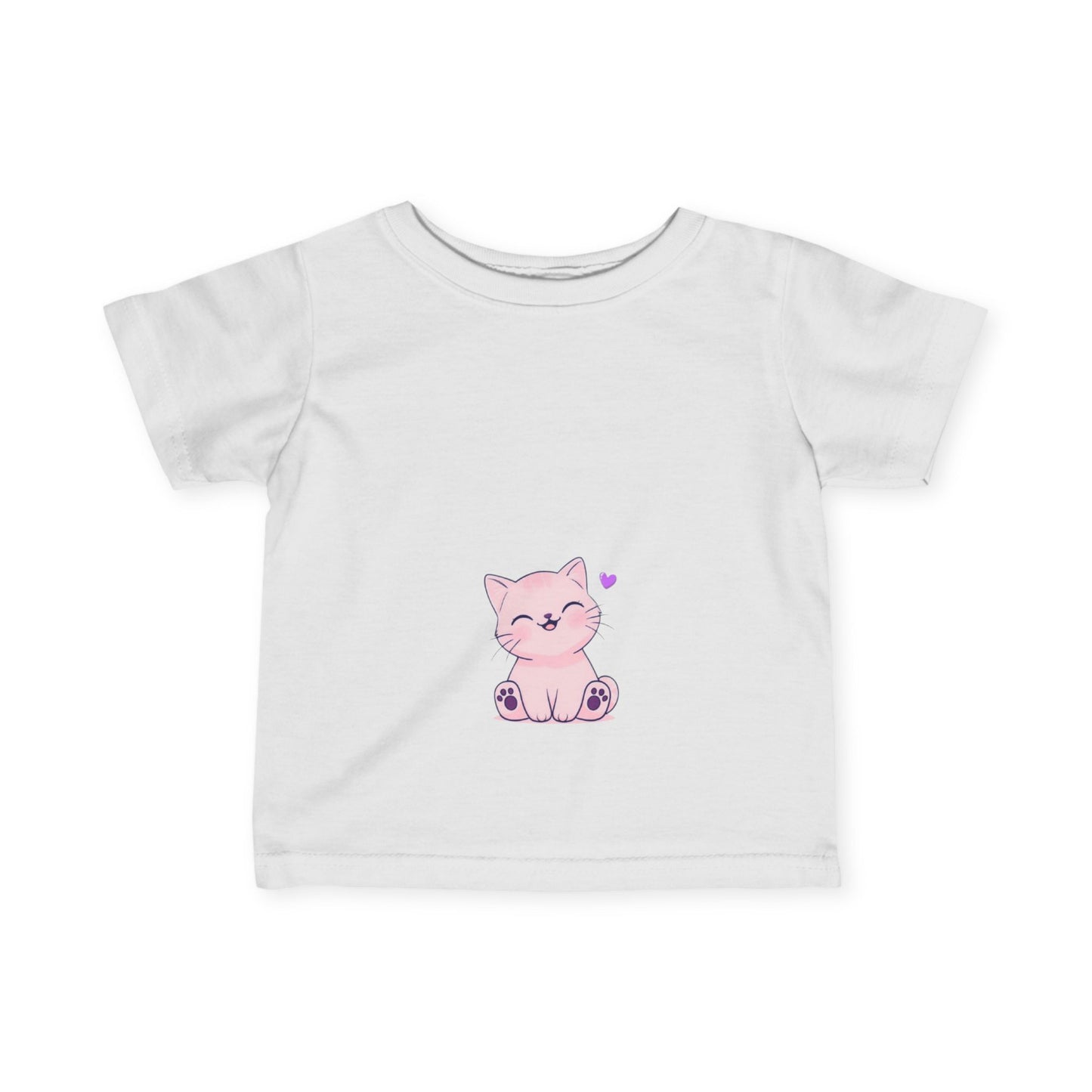 "Kitty With A Heart" - Infant Fine Jersey Tee