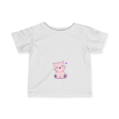 "Kitty With A Heart" - Infant Fine Jersey Tee