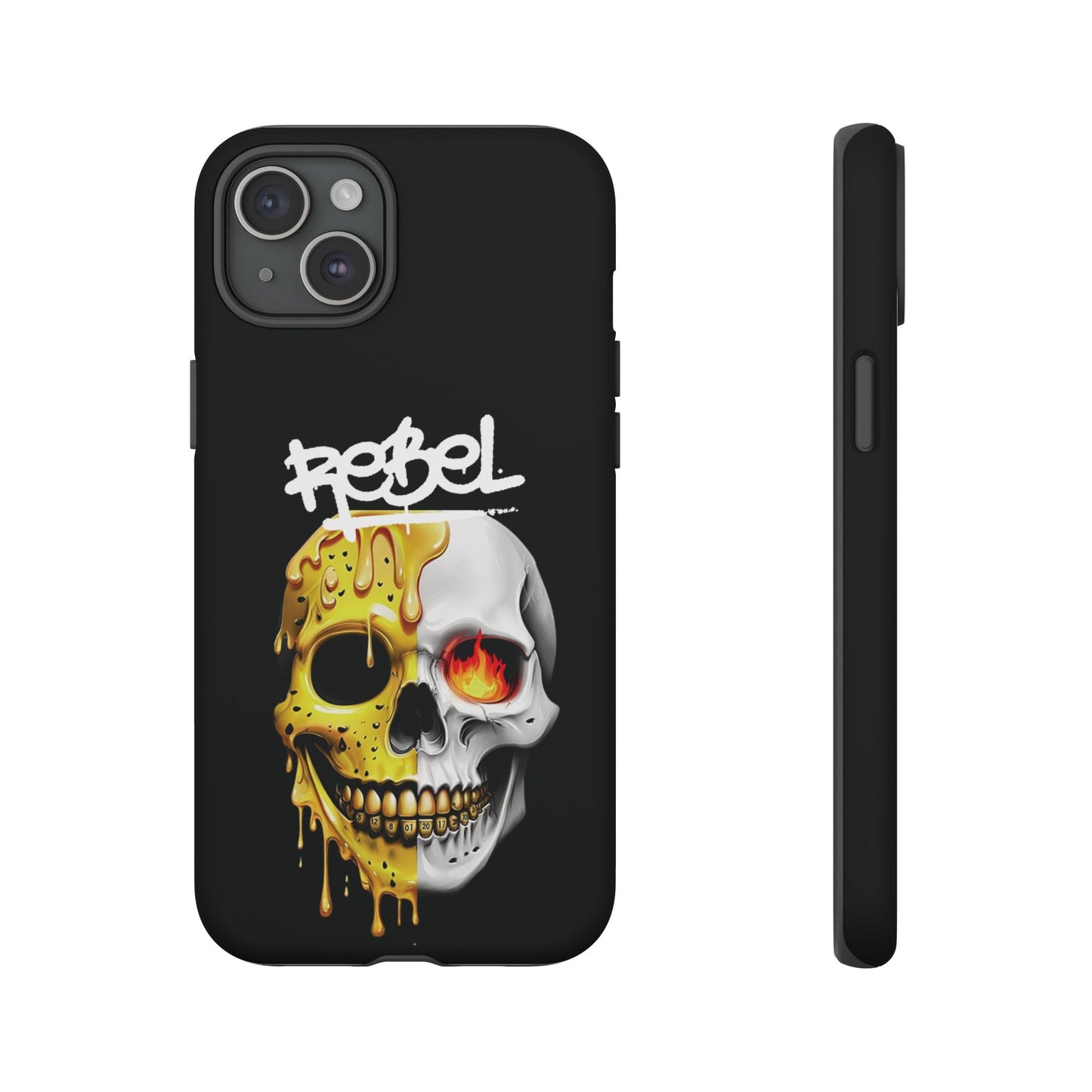 Rebel Skull Phone Case - Black