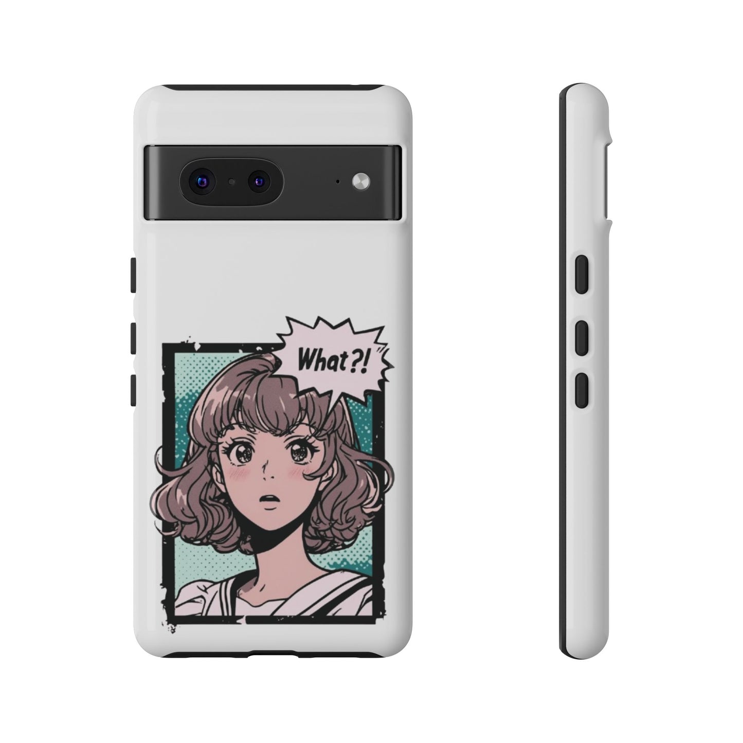 "What?!" Anime Phone Caes - Durable, Tough Cases - iPhone, Samsung Galaxy, and Google Pixel