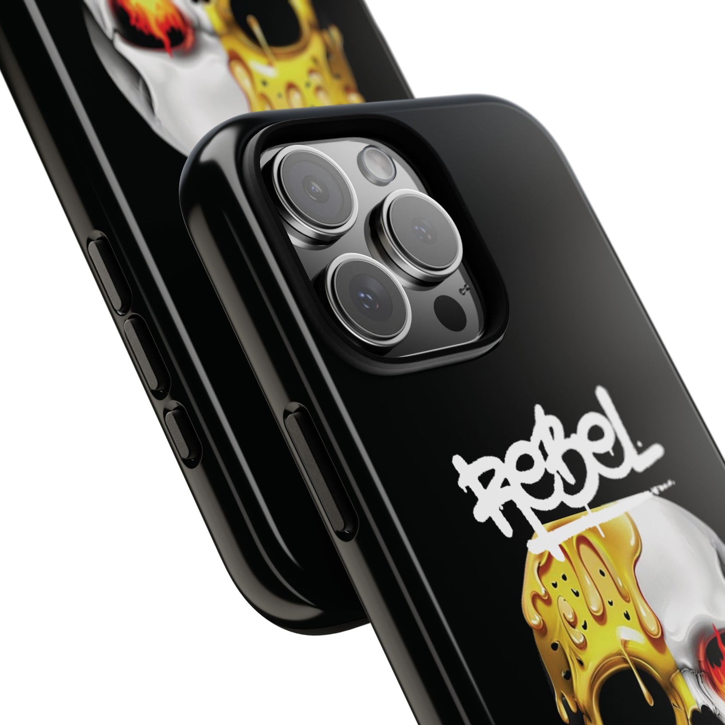 Rebel Skull Phone Case - Black