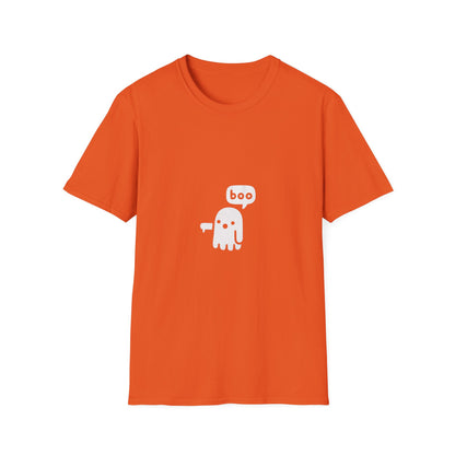 Cute Ghost 'Boo'  Softstyle T-Shirt - Comfortable Casual Wear