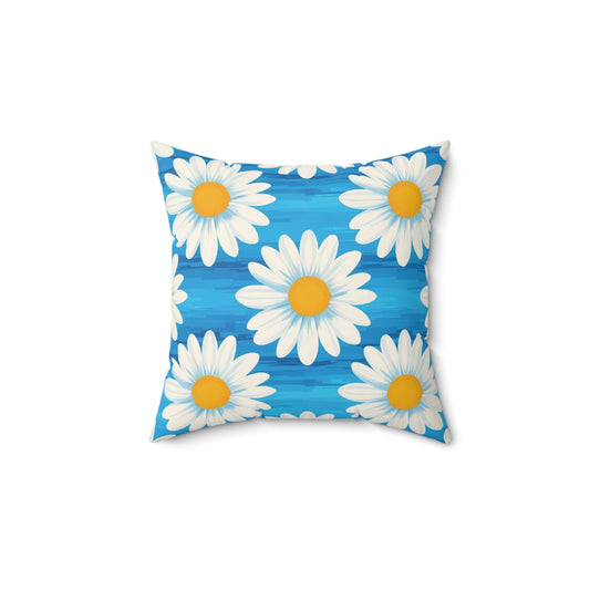 Daisy Print Decorative Pillow