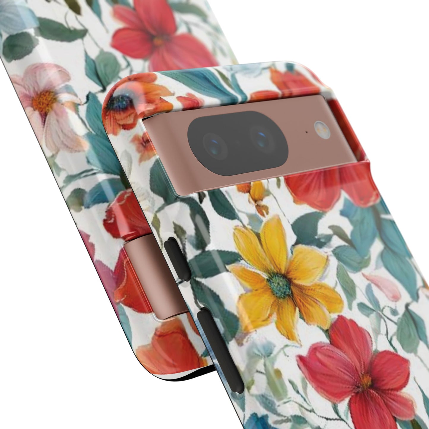 Floral Phone Cases for  iPhone, Samsung Galaxy, and Google Pixel devices - Double layers for extra durability and protection