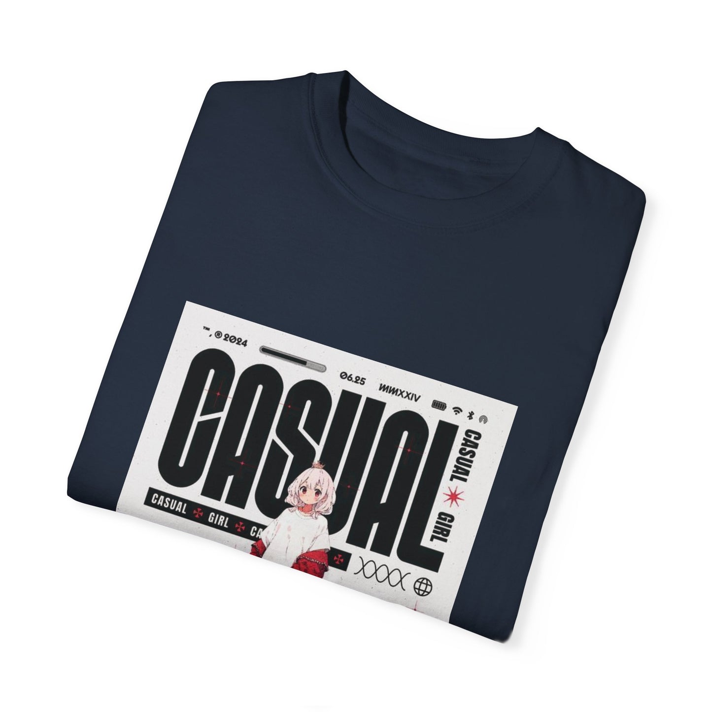 "Casual Girl", Women's and Men's Anime T-shirt