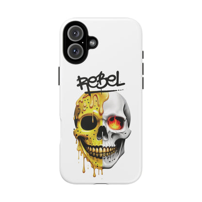 Rebel Skull Phone Case - White