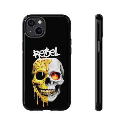 Rebel Skull Phone Case - Black