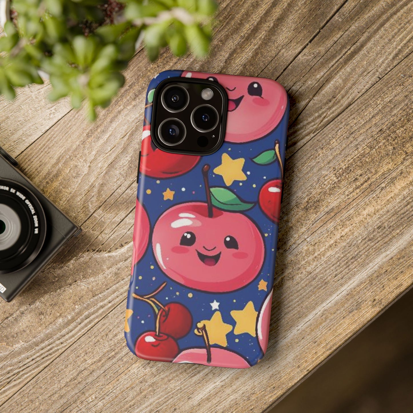 "Cute Cherry In The Sky" Phone Case, Tough Cases - iPhone, Samsung Galaxy, and Google Pixel