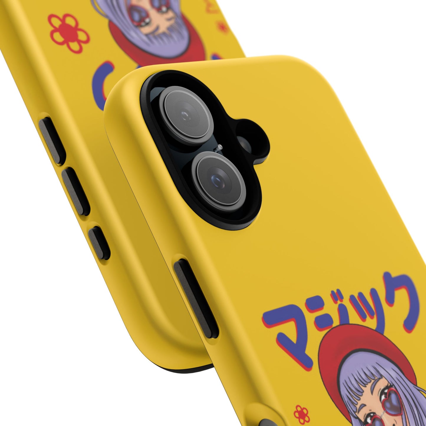 "Anime Cool Girl" Yellow Phone Cases – Bold, Stylish & Made for Any Phone! 💛✨ Pick Your Perfect Fit! -  iPhone, Samsung Galaxy, and Google Pixel