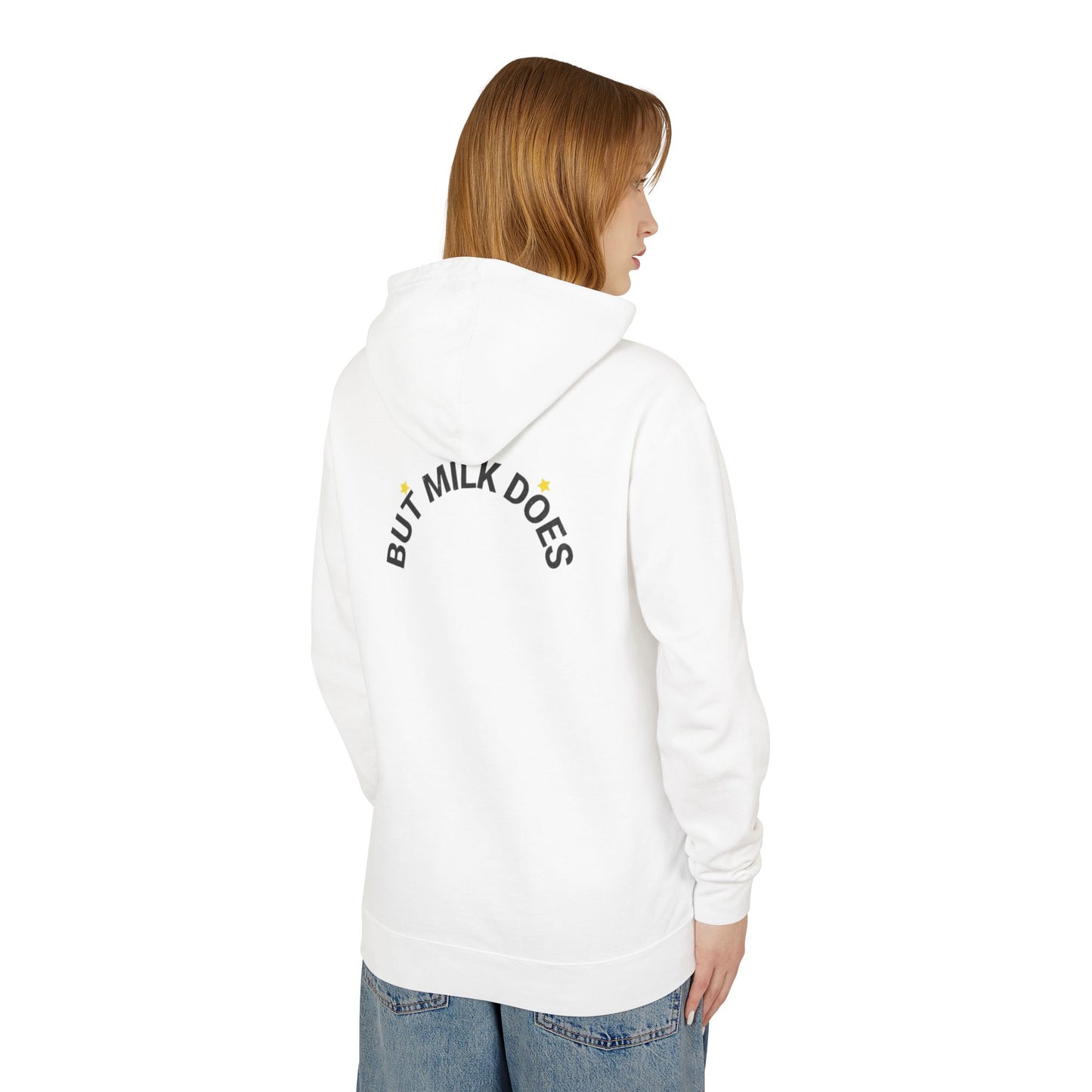 "Karma has no expiration date" Hooded Sweatshirt, Front and back design