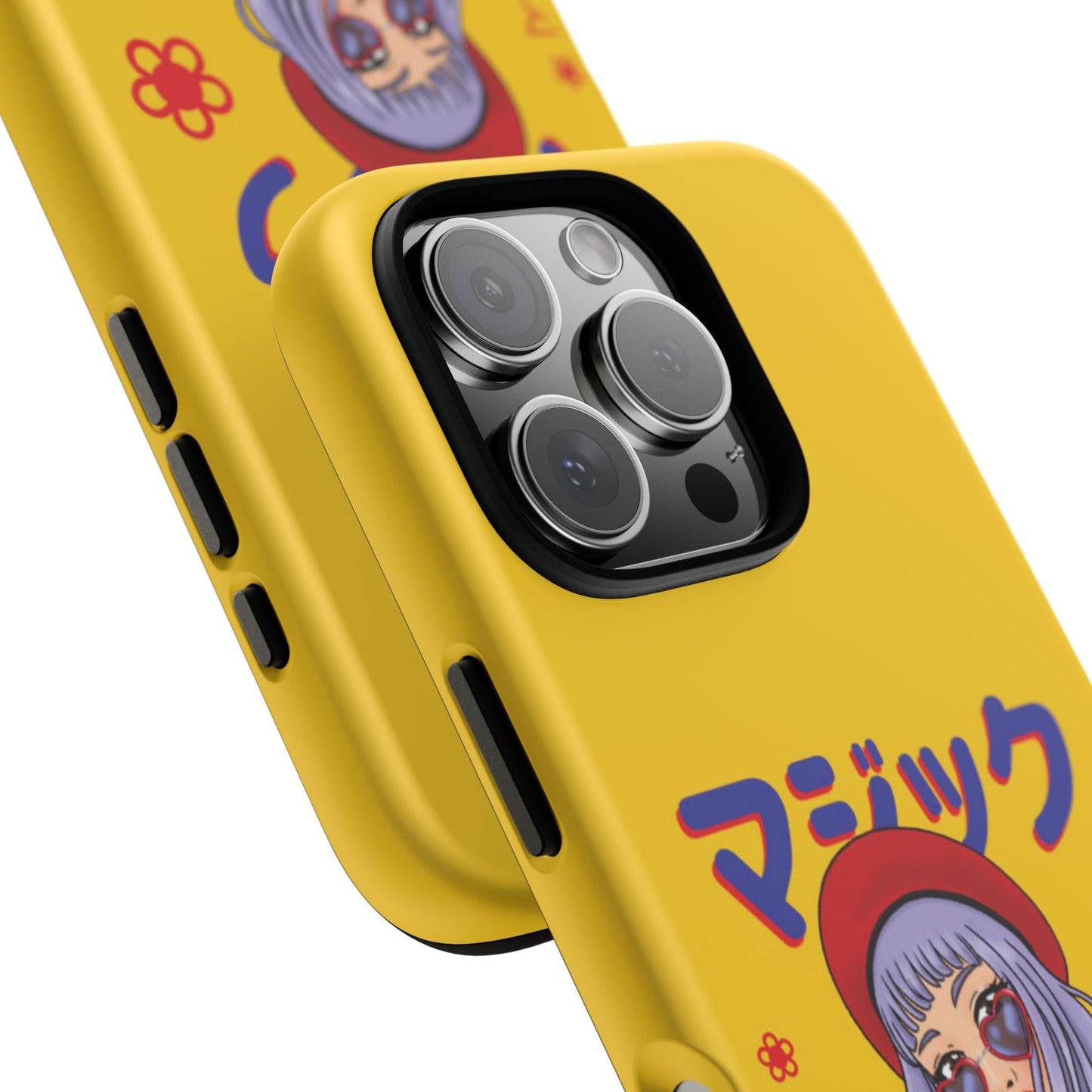 "Anime Cool Girl" Yellow Phone Cases – Bold, Stylish & Made for Any Phone! 💛✨ Pick Your Perfect Fit! -  iPhone, Samsung Galaxy, and Google Pixel