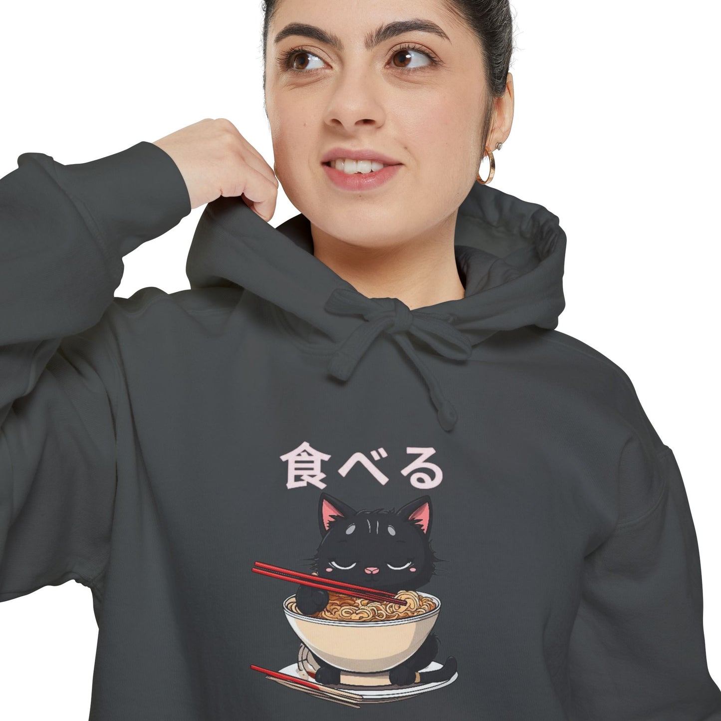 Cute Cat Eating Ramen Hoodie - Very Comfortable and Stylish Hoodie For Men and Women