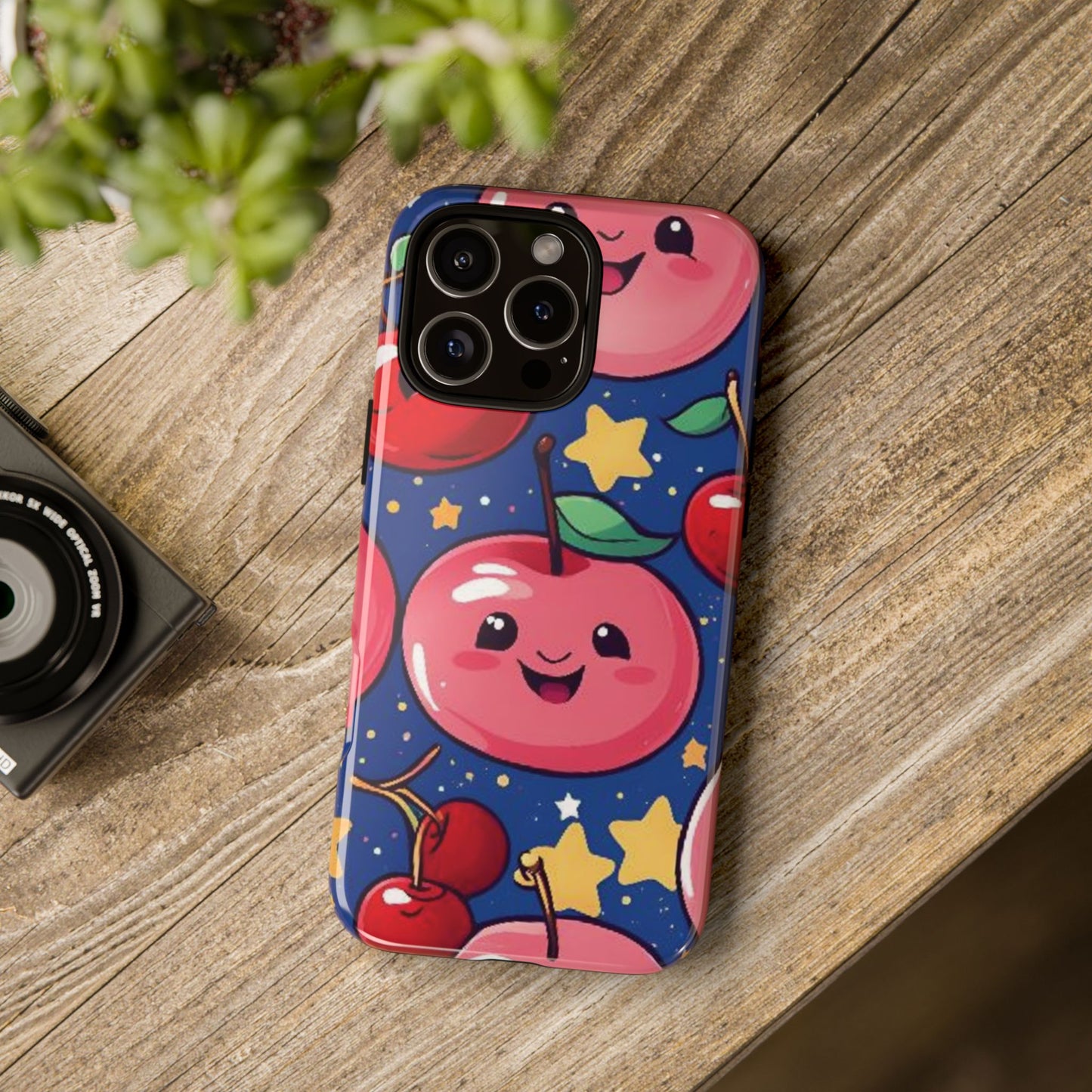 "Cute Cherry In The Sky" Phone Case, Tough Cases - iPhone, Samsung Galaxy, and Google Pixel