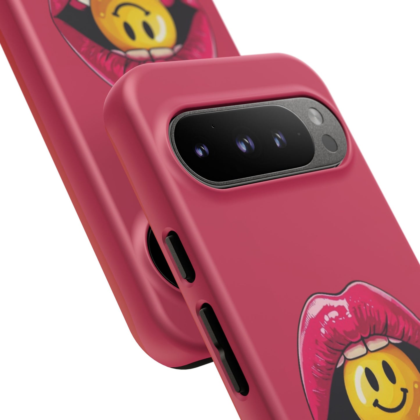 Lips & A Smiley Face Lollipop Phone Case