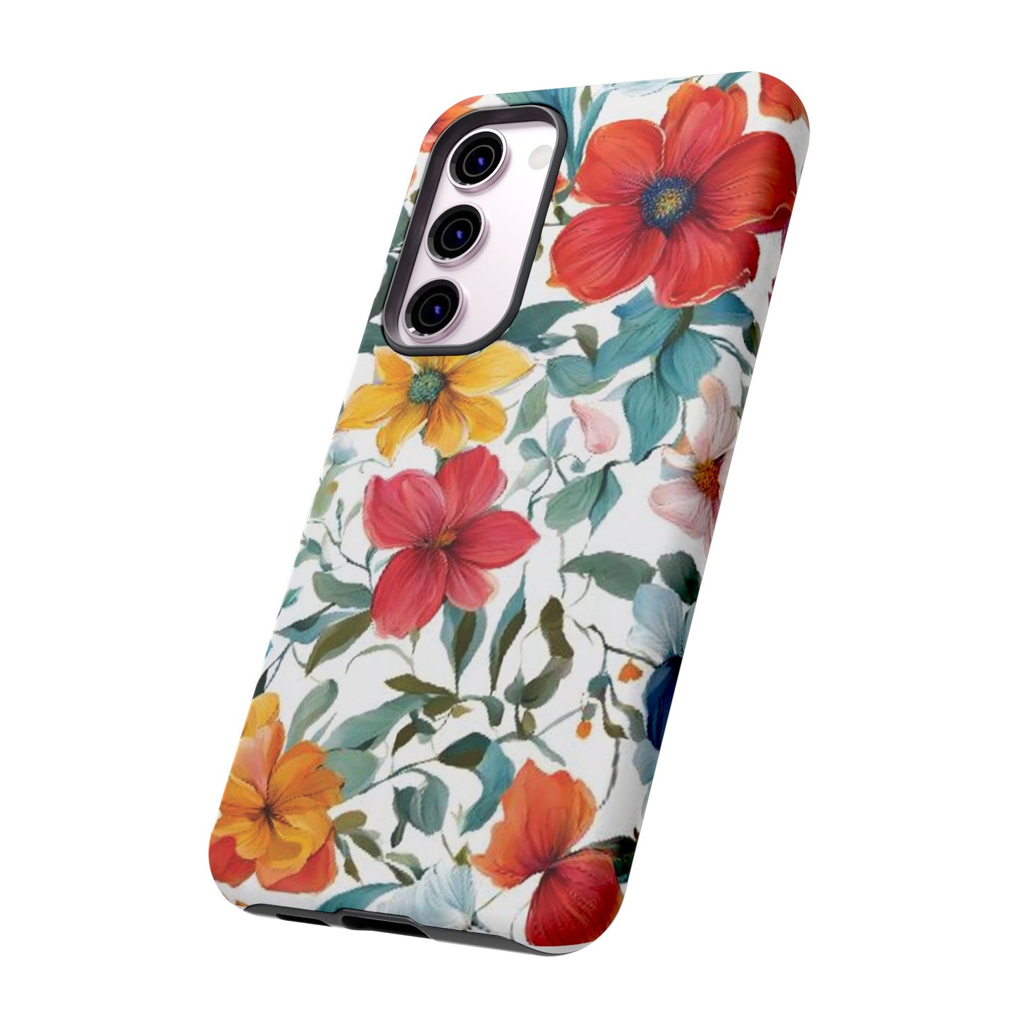 Floral Phone Cases for  iPhone, Samsung Galaxy, and Google Pixel devices - Double layers for extra durability and protection