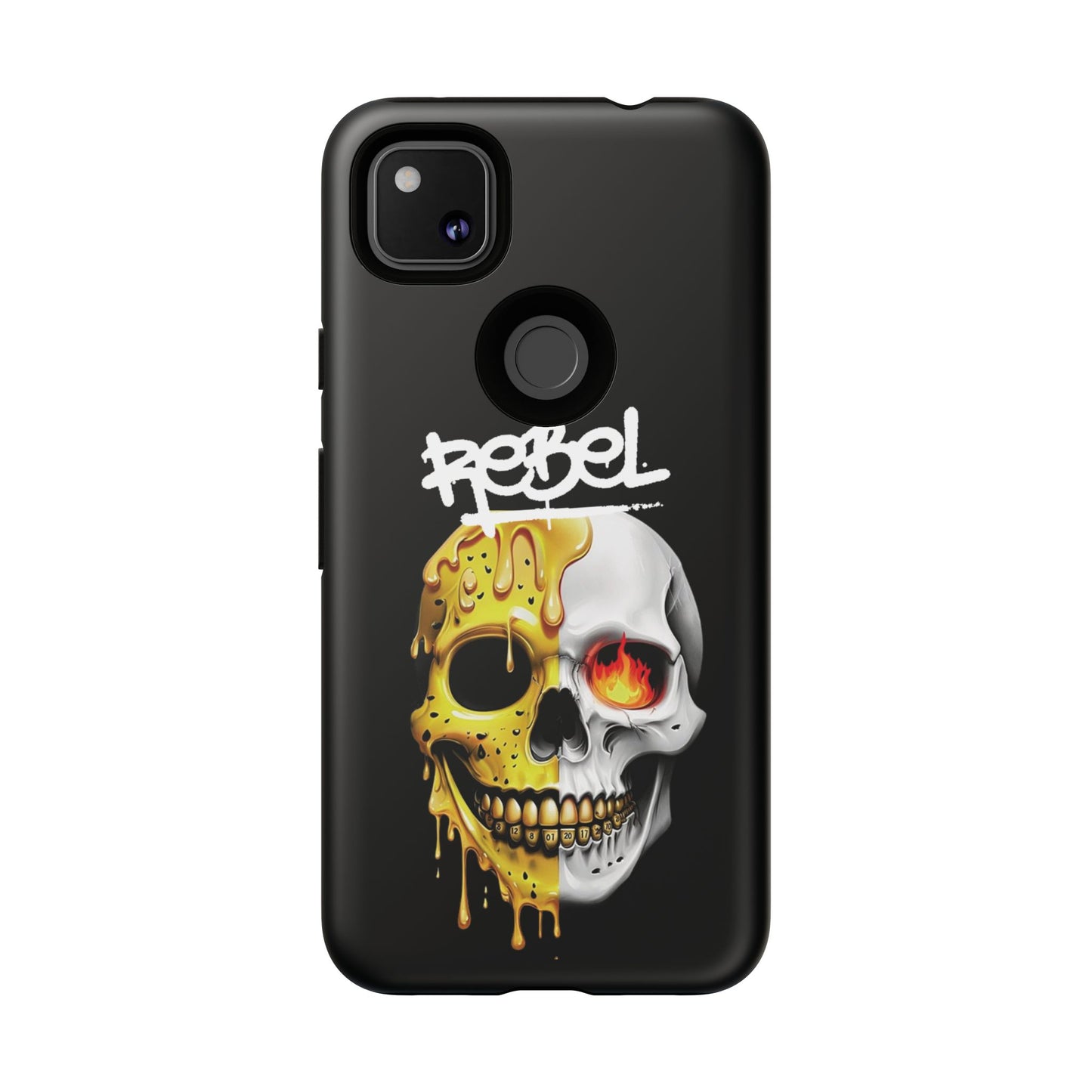 Rebel Skull Phone Case - Black