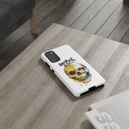 Rebel Skull Phone Case - White