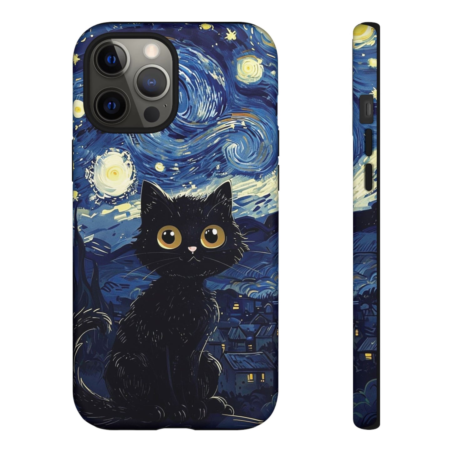 Cat under the stars, cute phone cases, Extra durable, Tough Cases, Pick your size