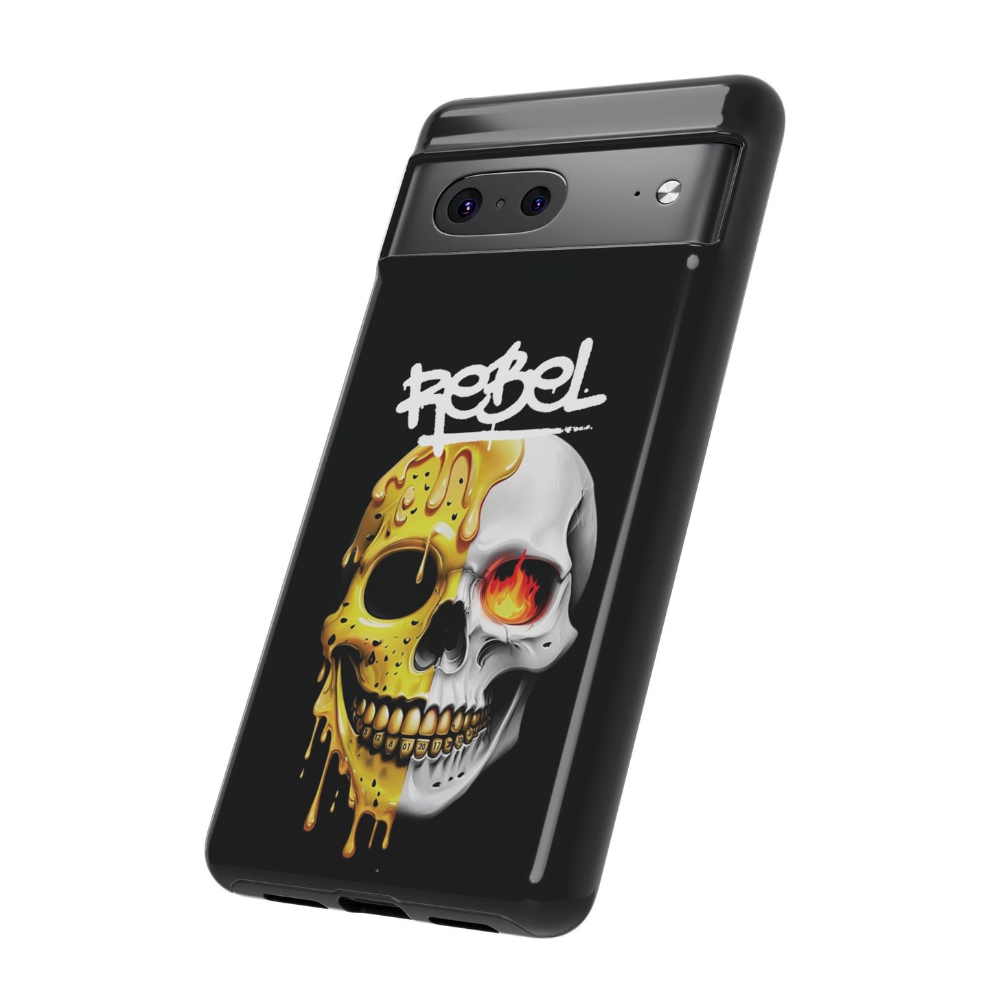 Rebel Skull Phone Case - Black