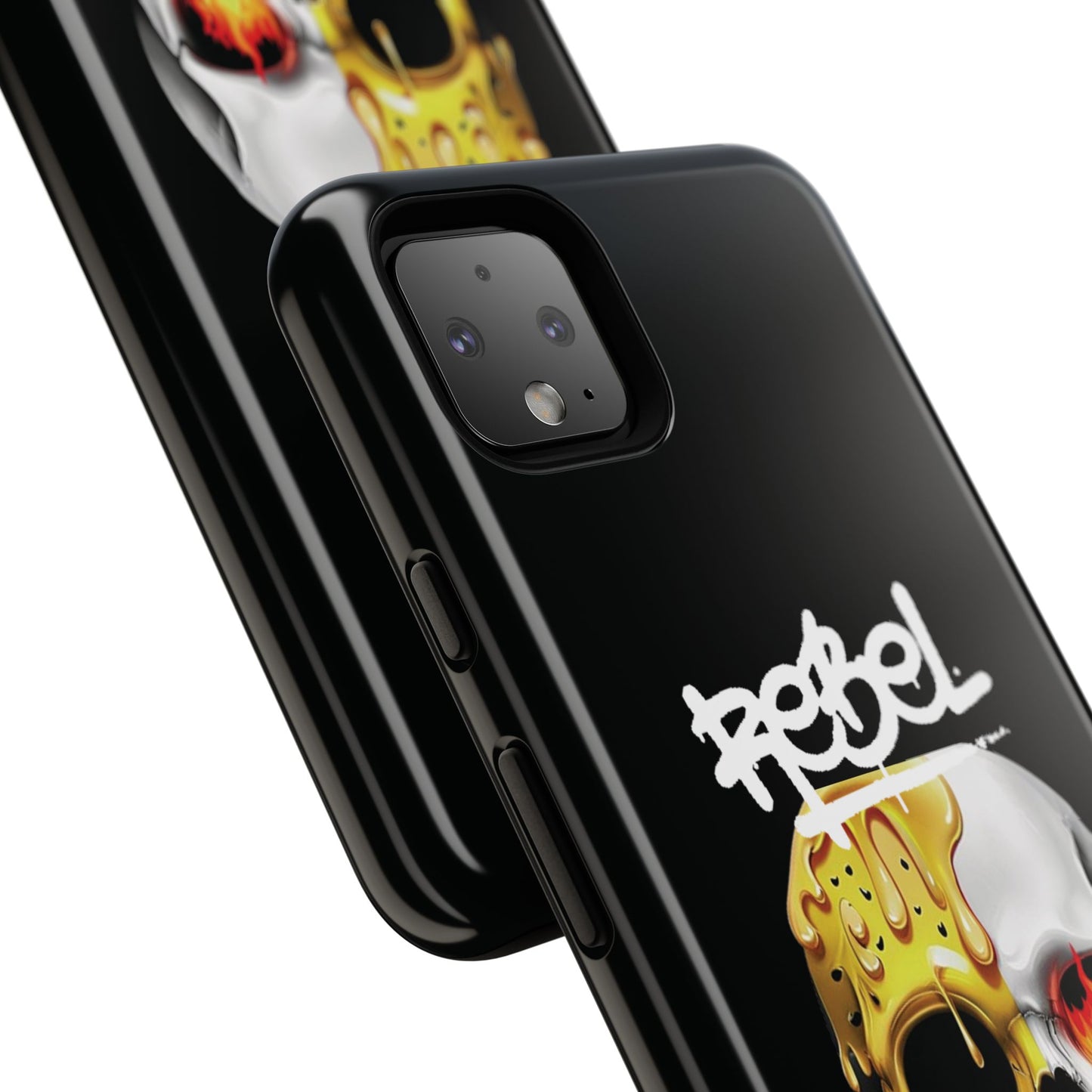 Rebel Skull Phone Case - Black