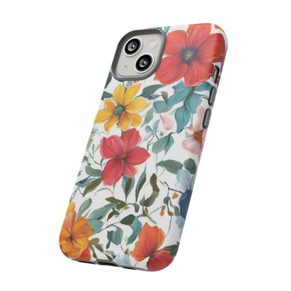 Floral Phone Cases for  iPhone, Samsung Galaxy, and Google Pixel devices - Double layers for extra durability and protection