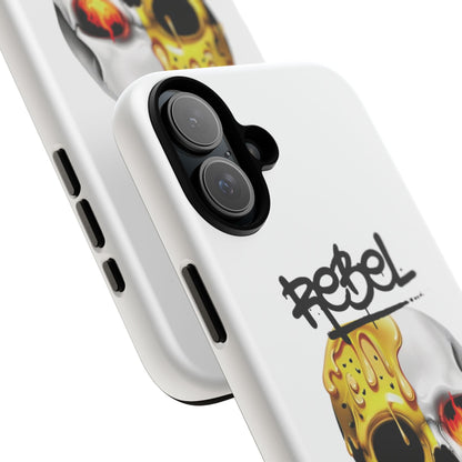 Rebel Skull Phone Case - White