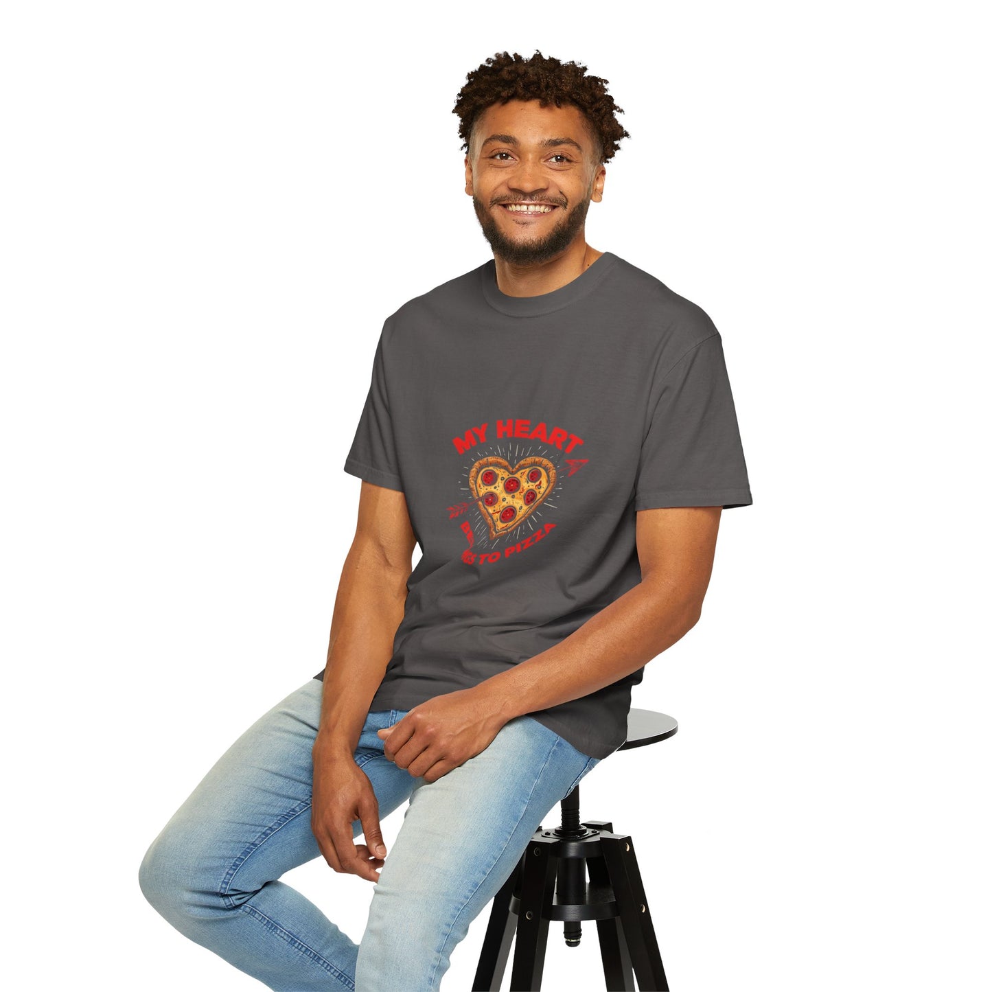 "My Heart Belongs To Pizza" T-shirt