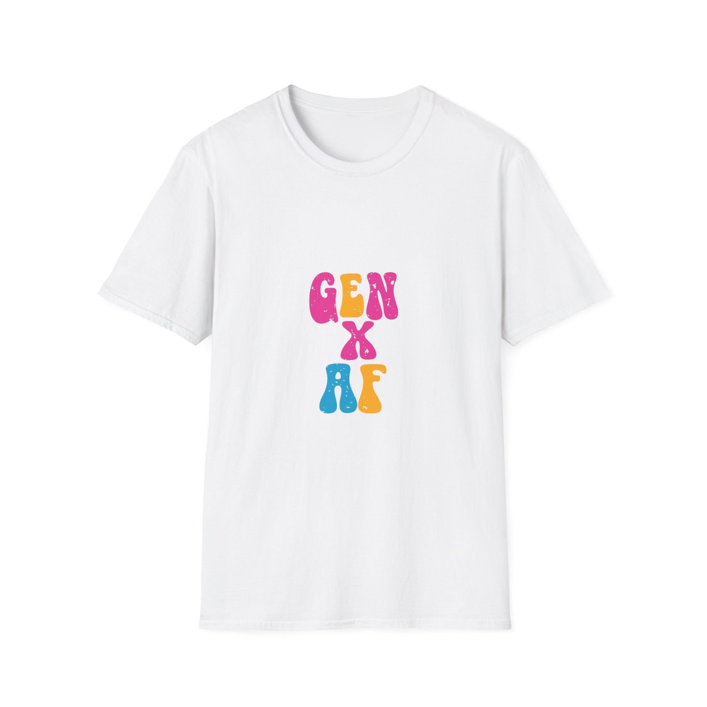 GEN X AF Unisex Softstyle T-Shirt - Retro Vintage Vibe for Nostalgic Millennials