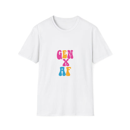 GEN X AF Unisex Softstyle T-Shirt - Retro Vintage Vibe for Nostalgic Millennials