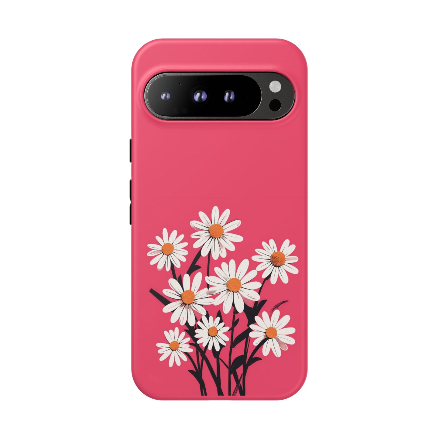 Daisy Flower Phone Case - Vibrant Pink Daisy Design