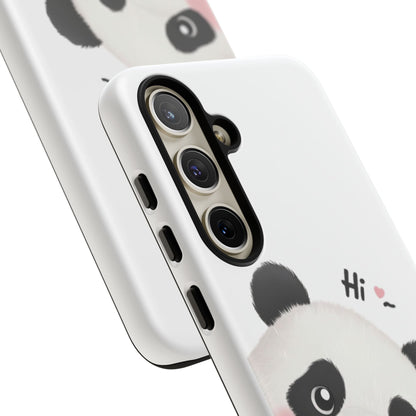 "Hi Cute Panda" Phone Case for iPhone, Samsung Galaxy, and Google Pixel devices