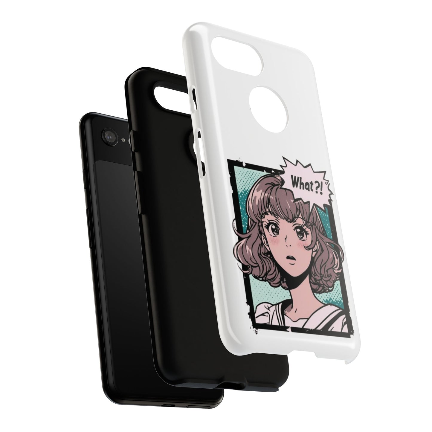 "What?!" Anime Phone Caes - Durable, Tough Cases - iPhone, Samsung Galaxy, and Google Pixel