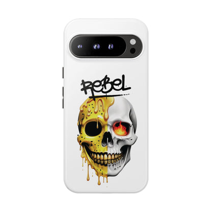 Rebel Skull Phone Case - White