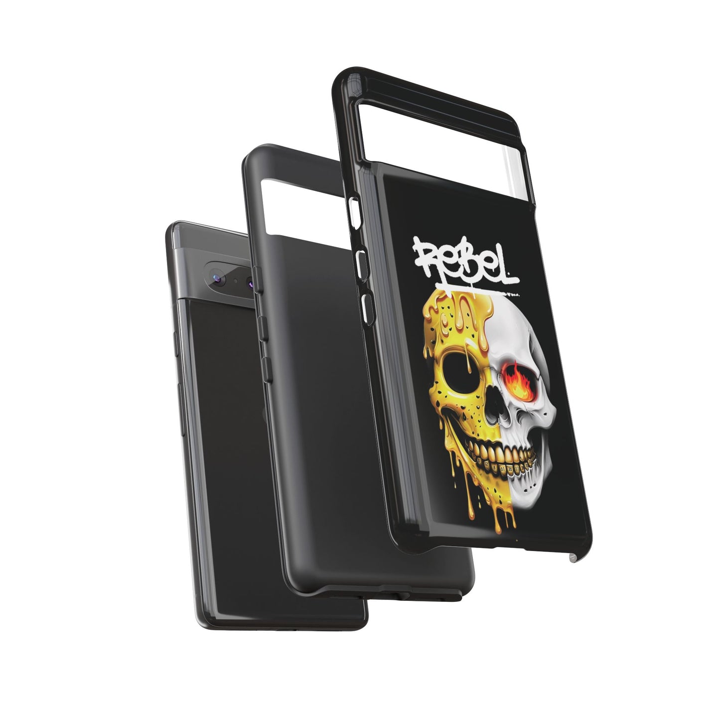 Rebel Skull Phone Case - Black