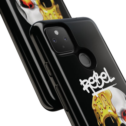 Rebel Skull Phone Case - Black