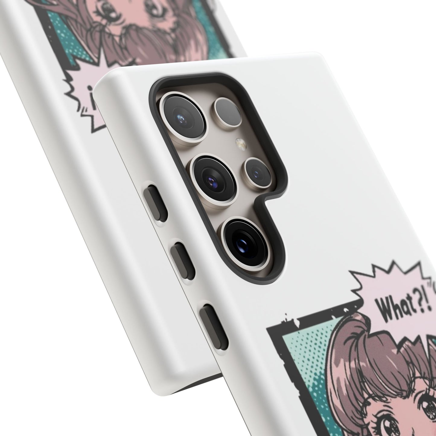 "What?!" Anime Phone Caes - Durable, Tough Cases - iPhone, Samsung Galaxy, and Google Pixel