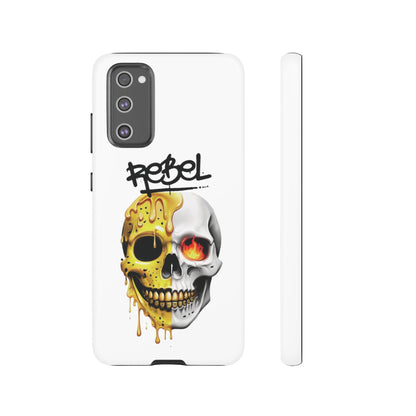 Rebel Skull Phone Case - White